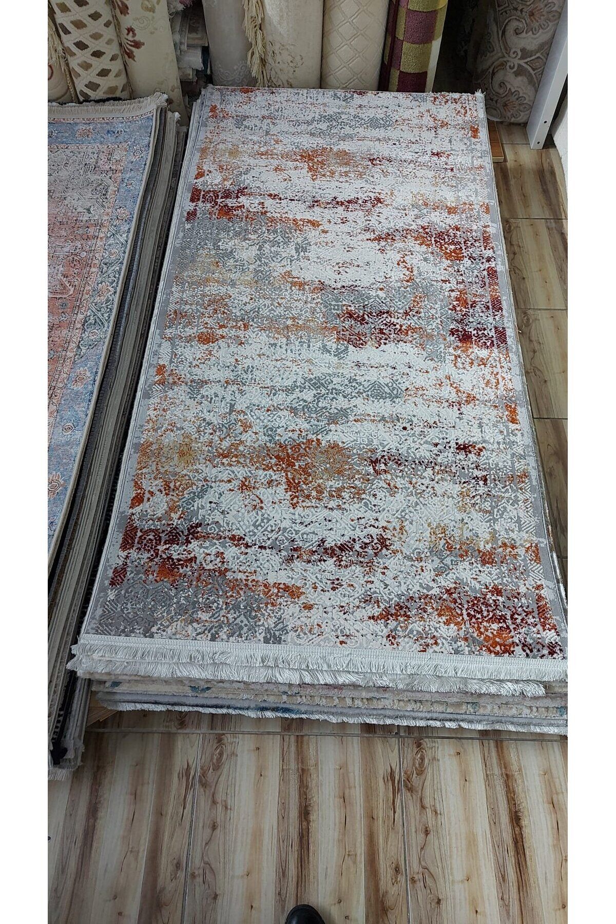 HALI SARAY SIK DOKUMA AKRİLİK KALIN HALI KIRMIZI 100 x 200