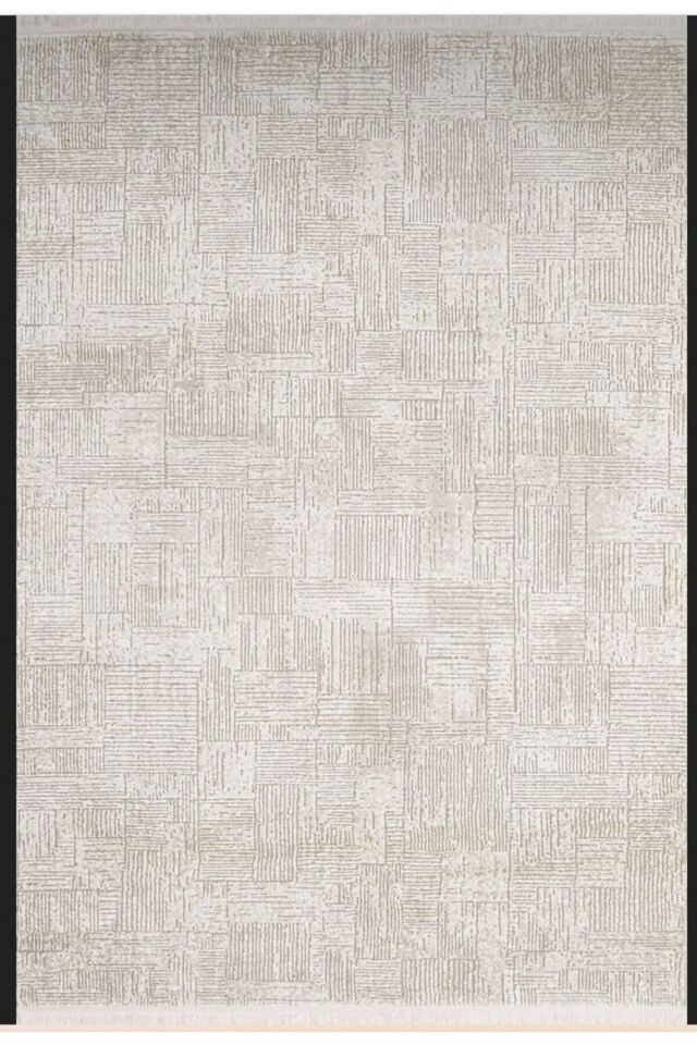 SALON HALISI SIK DOKUMA KALIN TEMİZLEMESİ KOLAY GÖZ ALICI HALI Bej - 200 X 290