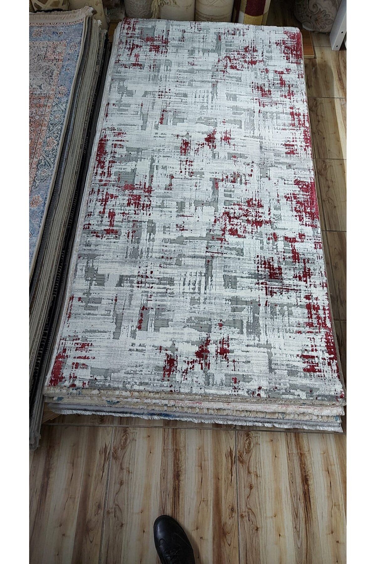 HALI SARAY SIK DOKUMA AKRİLİK KALIN HALI KIRMIZI 100 x 200