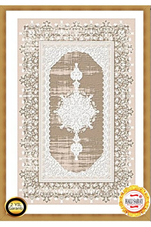 Halı Saray Dalya Sık Dokuma Süper Kalın Halı Bej - 120 X 180