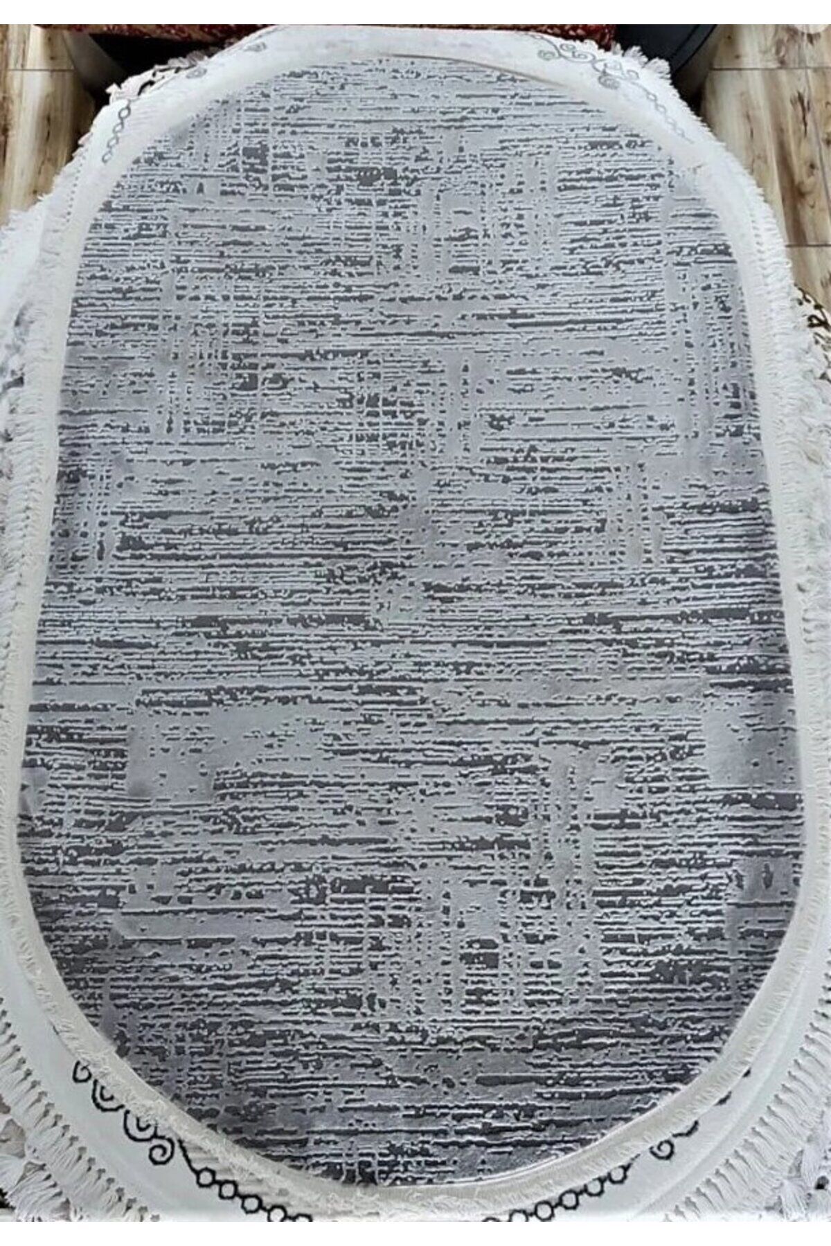 DALYA SIK DOKUMA KALIN YUVARLAK HALILAR Gri̇ - 100 X 200