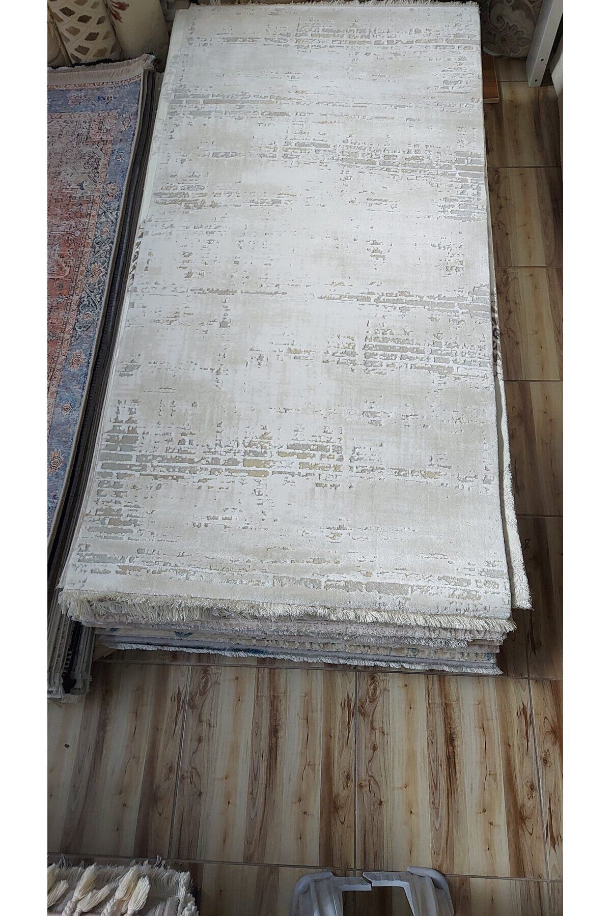 HALI SARAY SIK DOKUMA AKRİLİK KALIN HALI GRİ 100 x 200