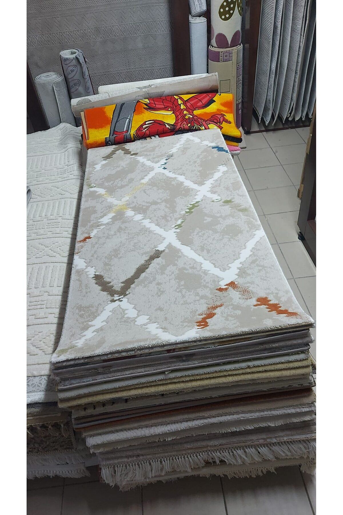 SIK DOKUMA KALIN HALILAR SEÇ BEĞEN AL TEK EBAT TEK FİYAT Gri̇ - 80 X 150