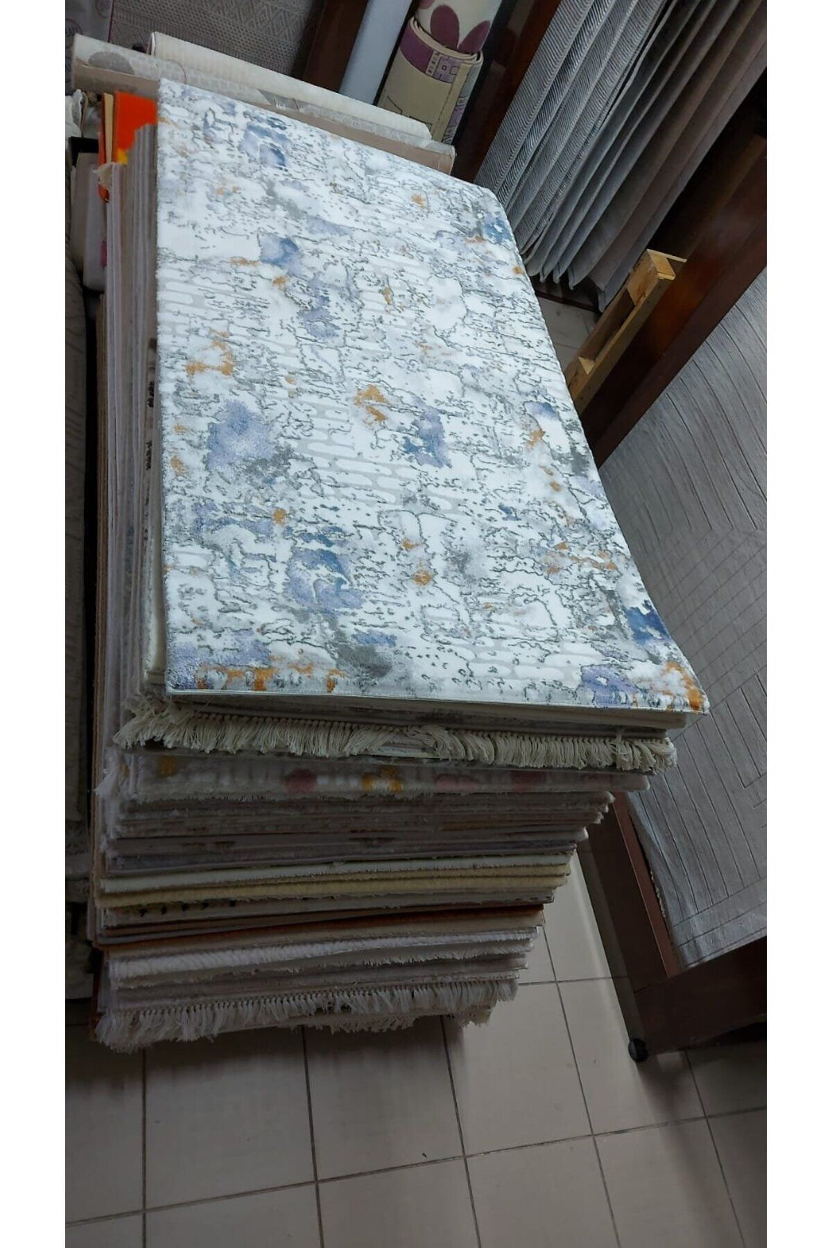 SIK DOKUMA KALIN HALILAR SEÇ BEĞEN AL TEK EBAT TEK FİYAT Gri̇ - 80 X 150