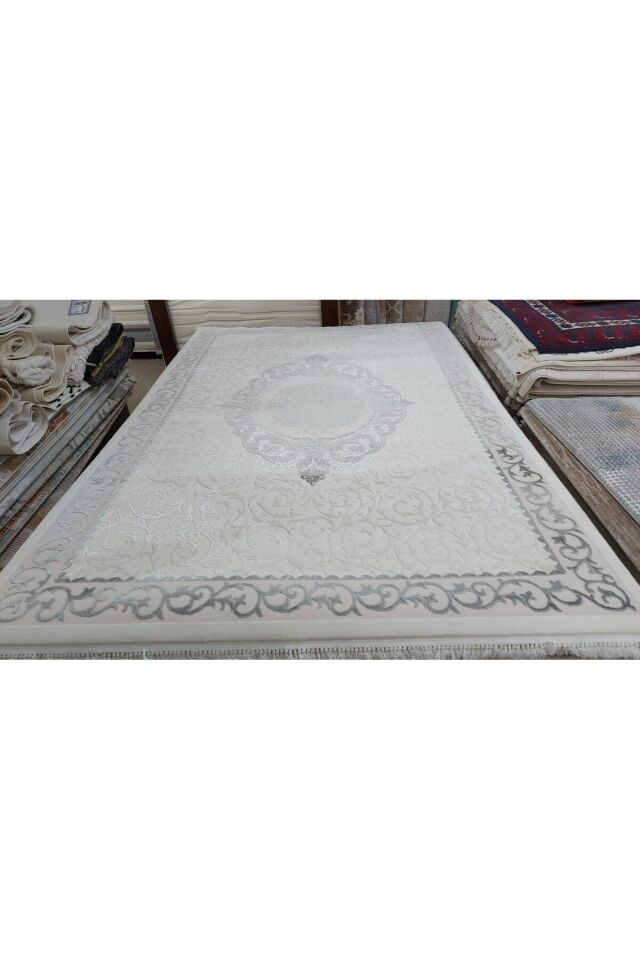 FANTAZİA SARAY AKRİLİK SIK DOKUMA KALIN SALON  HALISI Gri̇ - 200 X 300