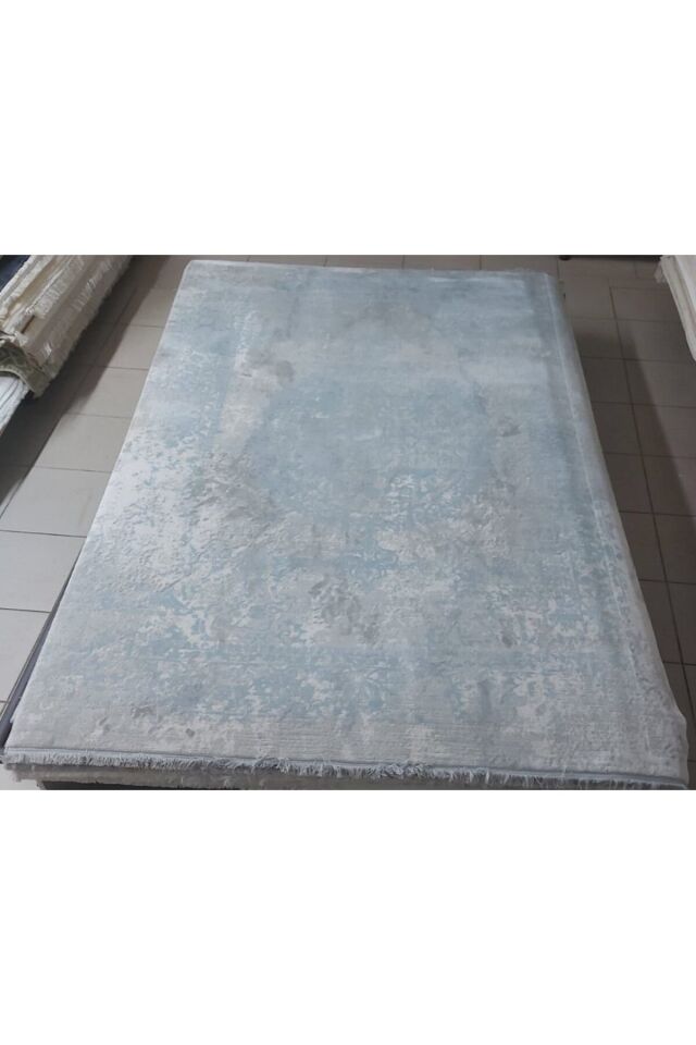 HALI SARAY SIK DOKUMA ORTA KALINLIKTA TOZ YAPMAYAN AKRİLİK HALI Gri̇ - 160 X 230