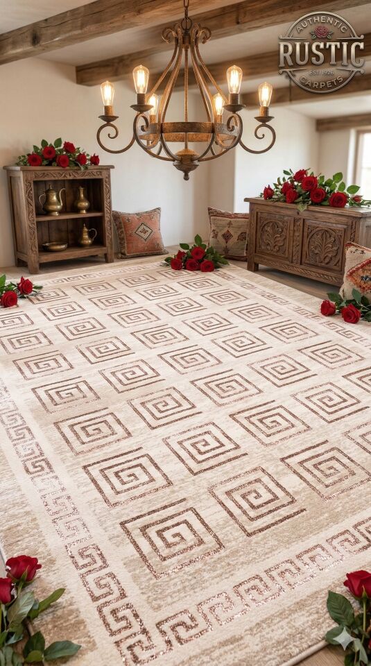 Yün Halı Uşak Saf Yün Mirage Parıltılı Floşlu Muhteşem Yün Halı Geleneksel Doku, Yün Halı