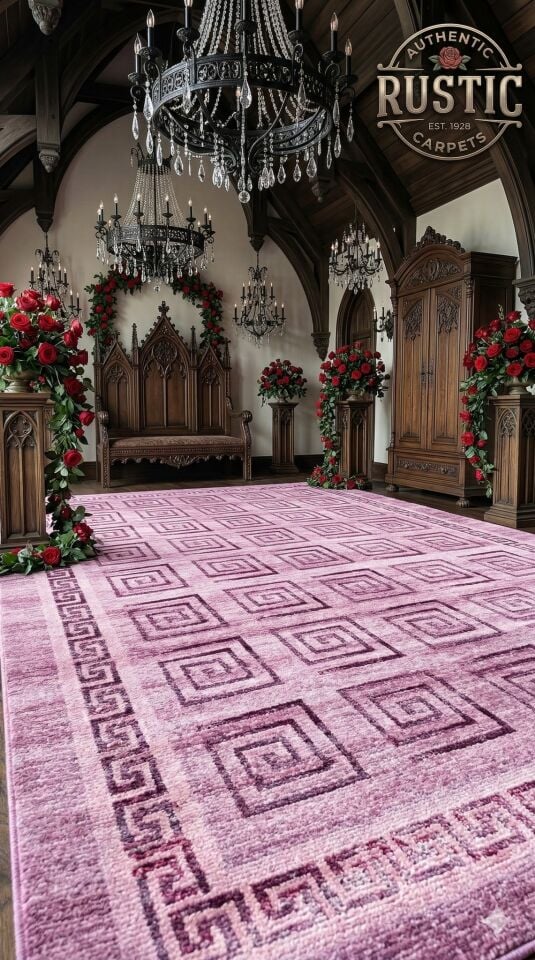 Yün Halı Uşak Saf Yün Mirage Parıltılı Muhteşem Yün Halı Mor 011geleneksel Doku, Yün Halı.