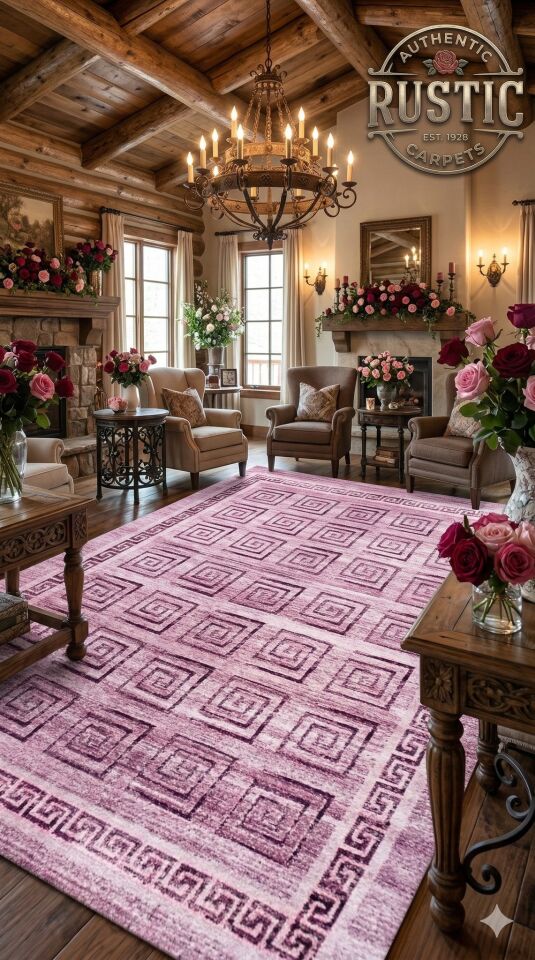 Yün Halı Uşak Saf Yün Mirage Parıltılı Muhteşem Yün Halı Mor 011geleneksel Doku, Yün Halı.