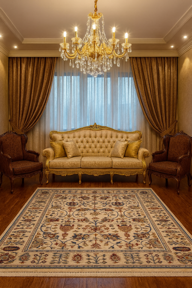 UŞAK SAFİ YÜN ÖZEL DEMİRCİ DOKUMA YÜKSEK KALİTE DOKUMA YÜN HALI