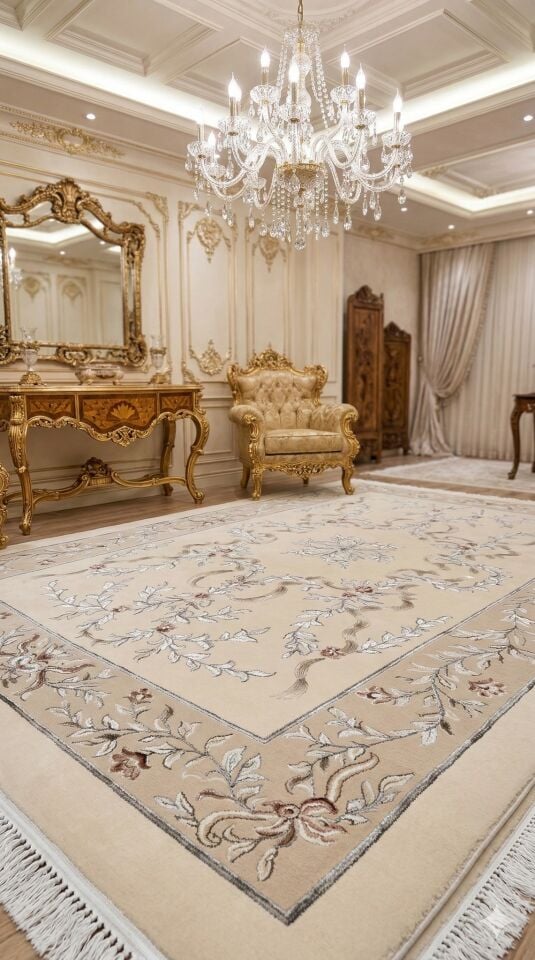 Salon Halısı Yün Halı Uşak Saf Yün Gözalıcı Zarif Özel Halı