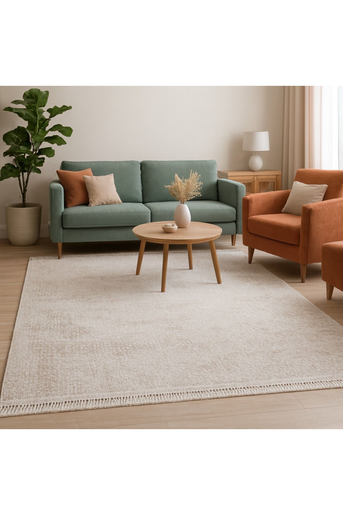 ASİL SIK DOKUMA KALIN HALI Kahve - 100 X 300