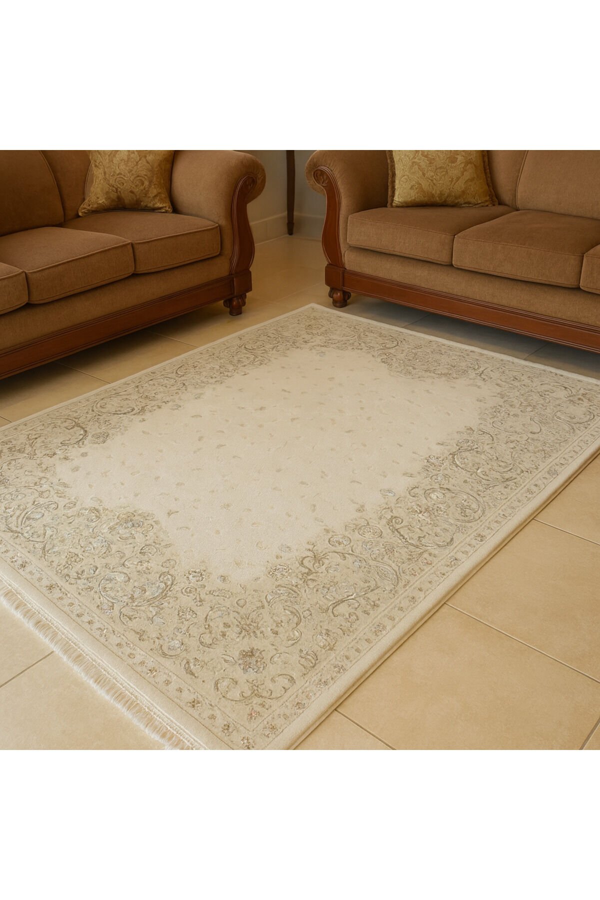 YÜN HALI UŞAK  SAF YÜN  SÜPER HALI Bej - 160 X 230