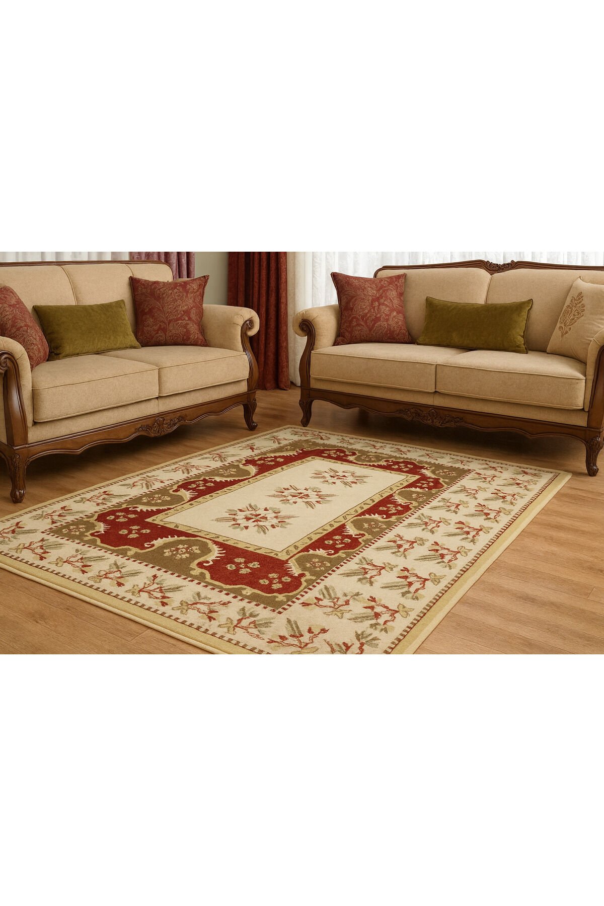 YÜN HALI UŞAK  SAF YÜN  SÜPER HALI Bej - 160 X 230
