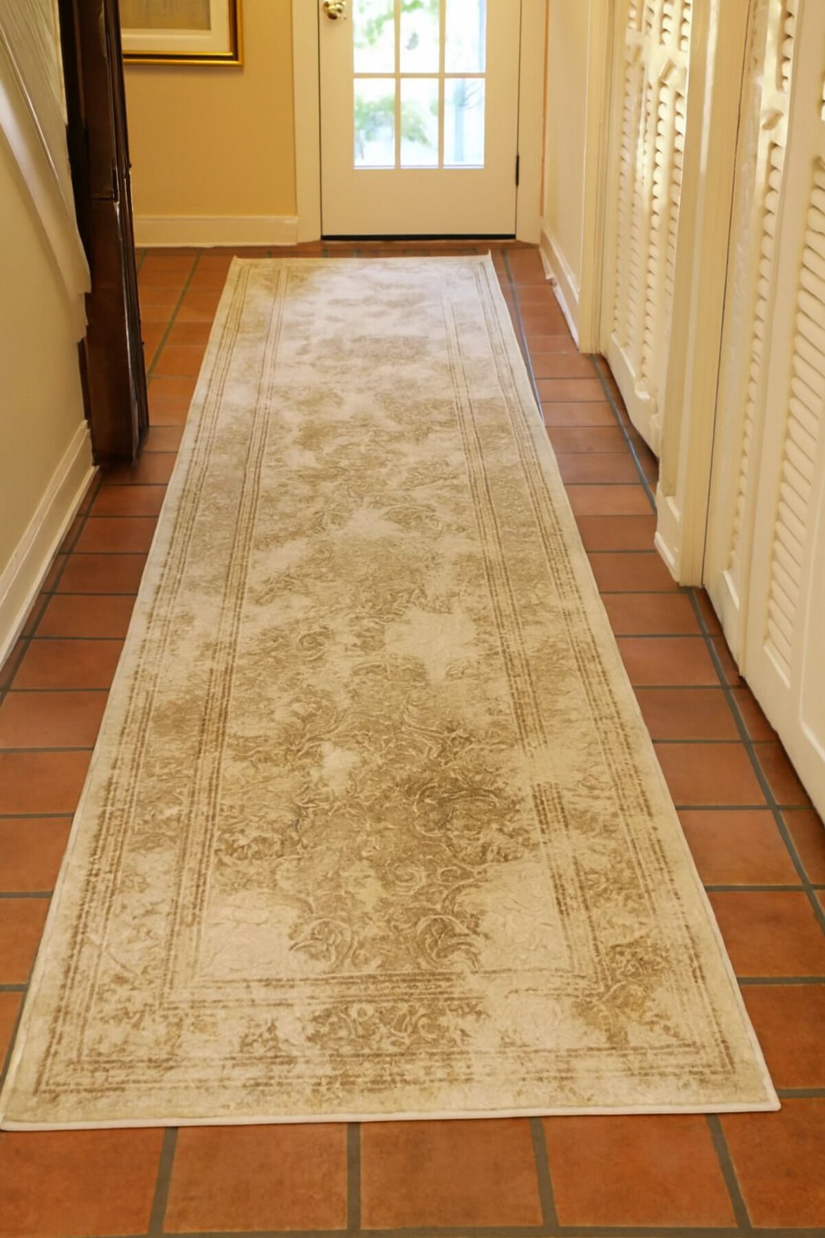 SARAY SIK DOKUMA KALIN AKRİLİK YOLLUK HALI Gri̇ - 100 X 300