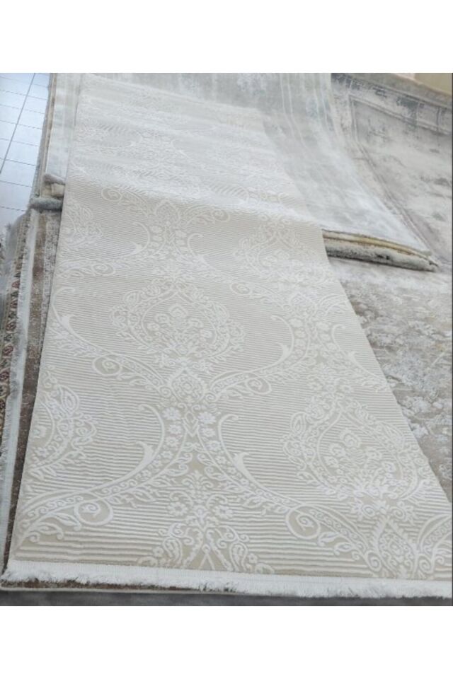 SARAY SIK DOKUMA KALIN AKRİLİK YOLLUK Gri̇ - 100 X 300