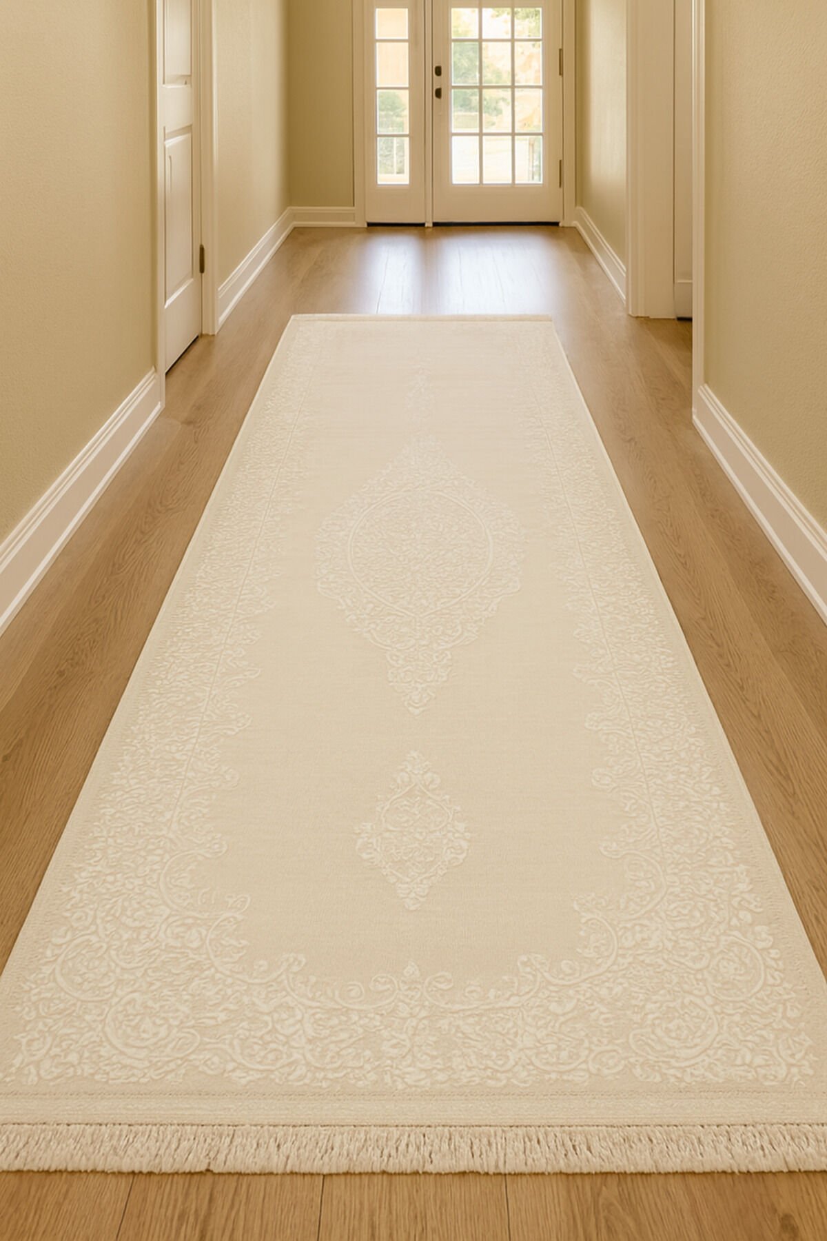 SARAY SIK DOKUMA KALIN AKRİLİK YOLLUK Gri̇ - 120 X 180