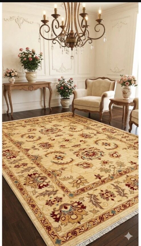 Yün Halı Uşak Saf Yün Dokuma Halı Slc 0113 Geleneksel Doku, Yün Halı