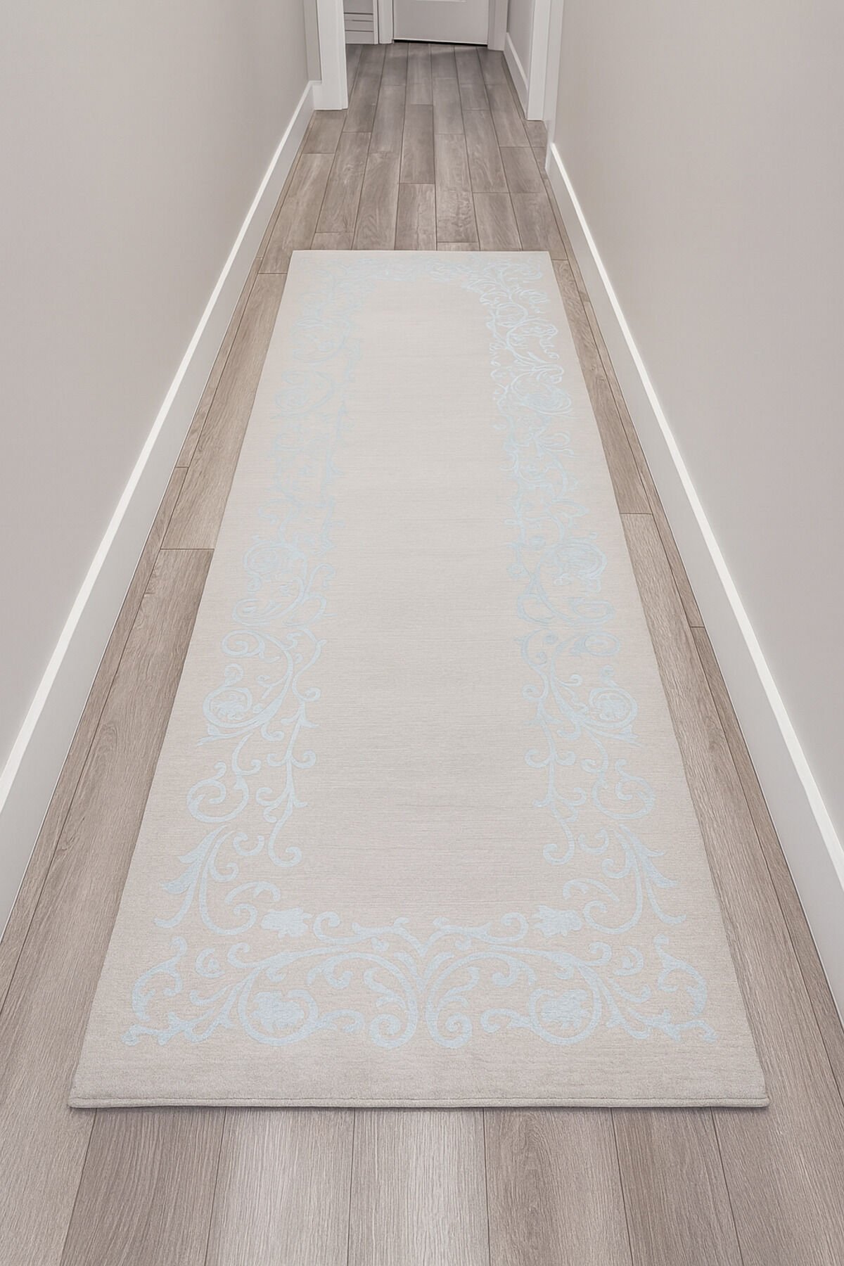 SARAY SIK DOKUMA KALIN AKRİLİK YOLLUK HALI Gri̇ - 100 X 300