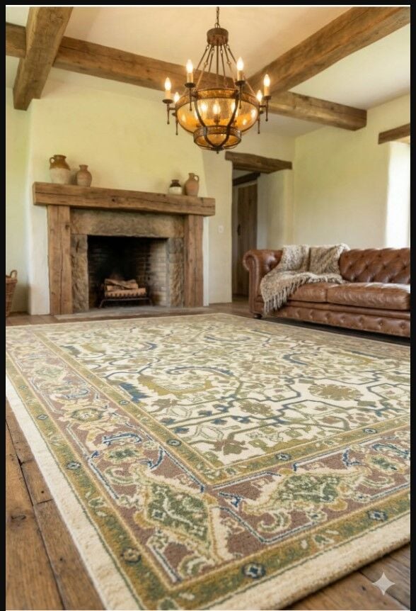 Yün Halı Uşak Saf Yün Halı 0109 Geleneksel Doku, Yün Halı