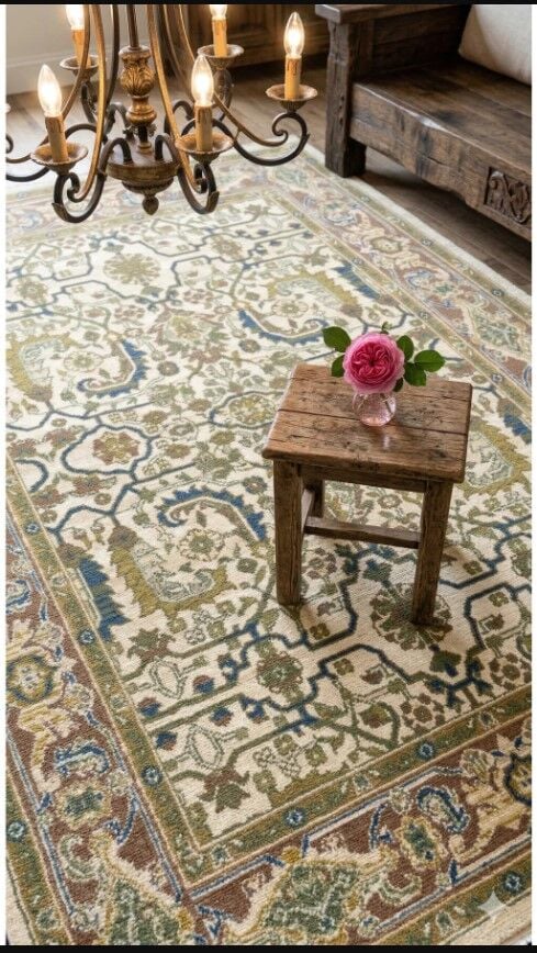 Yün Halı Uşak Saf Yün Halı 0109 Geleneksel Doku, Yün Halı