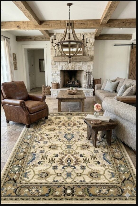 Yün Halı Uşak Saf Yün Halı 01081 Geleneksel Doku, Yün Halı