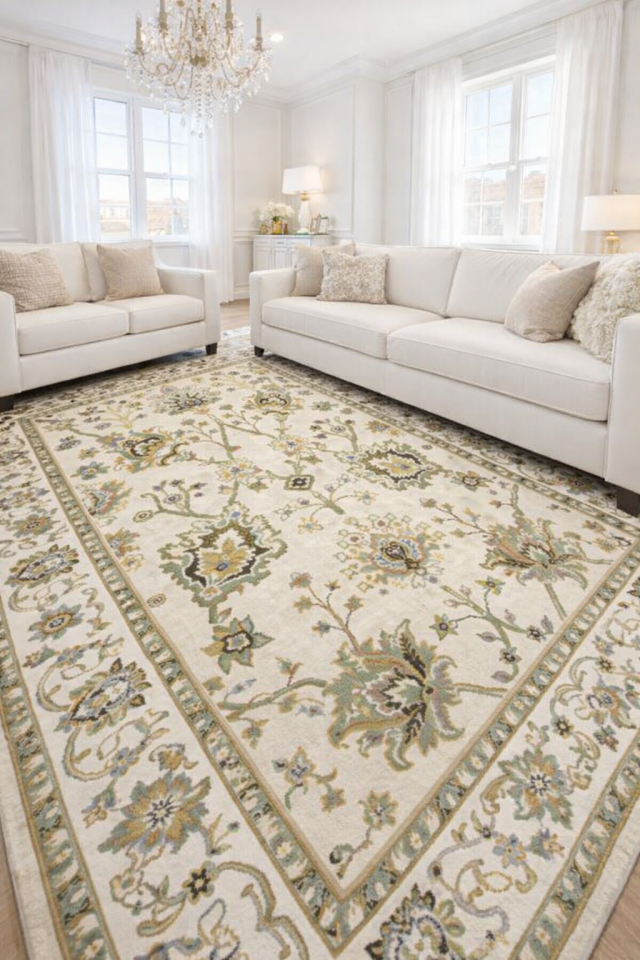 Yün Halı Uşak Saf Yün Halı 0108 Geleneksel Doku, Yün Halı