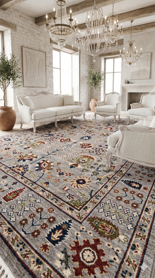 UŞAK SULTANİ SAF YÜN YÜKSEK KALİTE YÜN DEN DOKUNMUŞ ÖZEL EL EMEĞİDE YOĞUN OLAN YÜN DOKUMA HALI