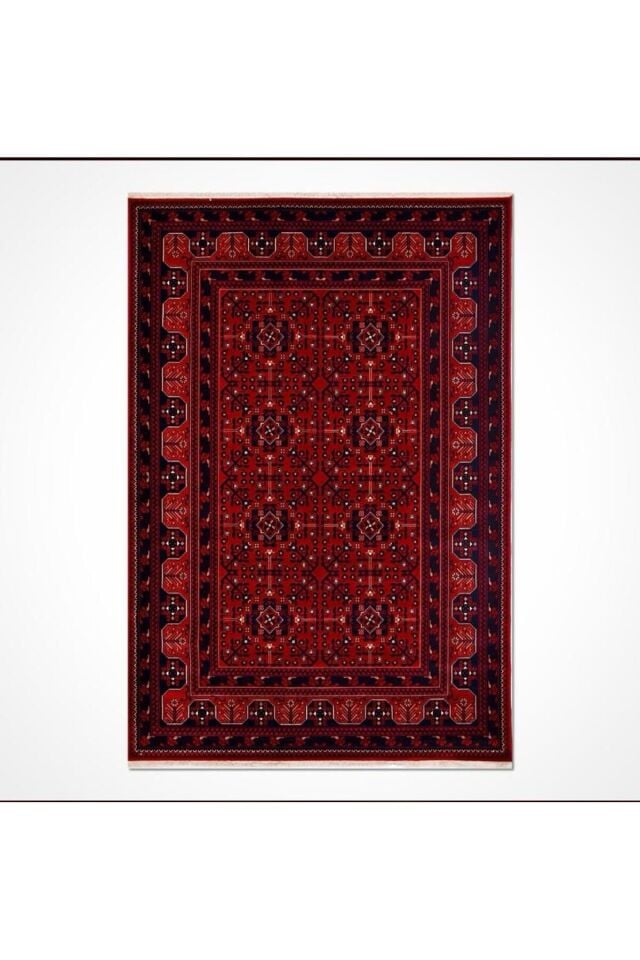 Yün Halı Uşak Afgan 1.kalite Saf Yün Özel Dokuma Halı Bordo Geleneksel Doku, Yün Halı 240x340 ebat