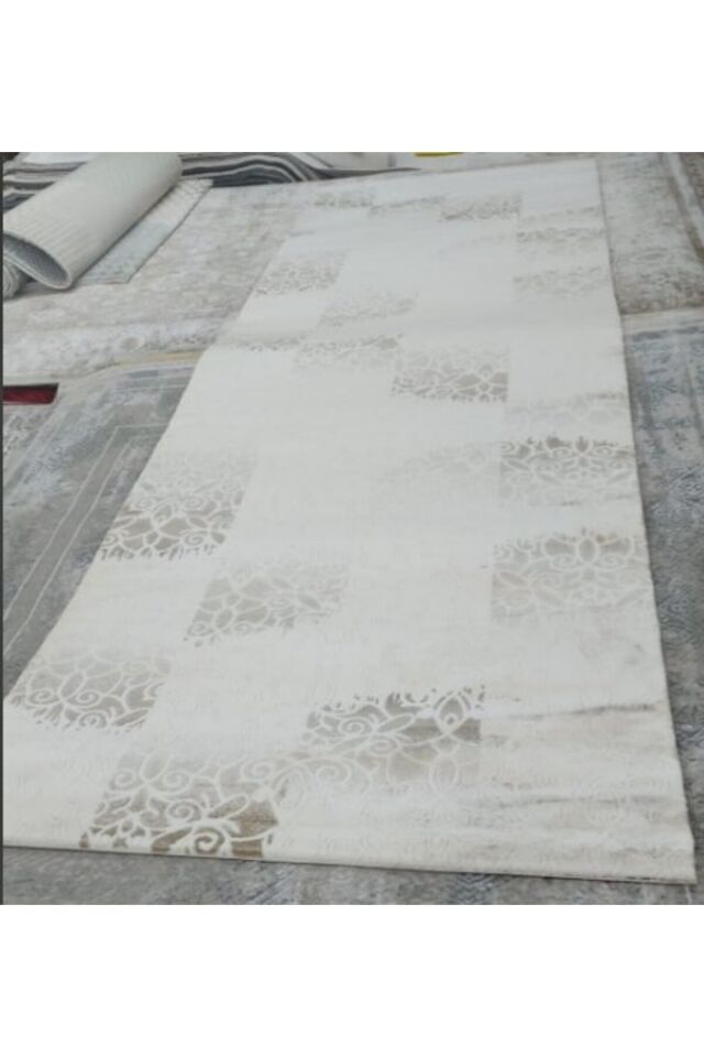 SARAY SIK DOKUMA KALIN AKRİLİK YOLLUK HALI Gri̇ - 120 X 180