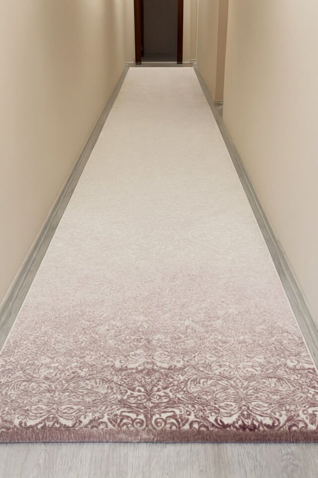 SARAY SIK DOKUMA KALIN AKRİLİK YOLLUK HALI Gri̇ - 120 X 180