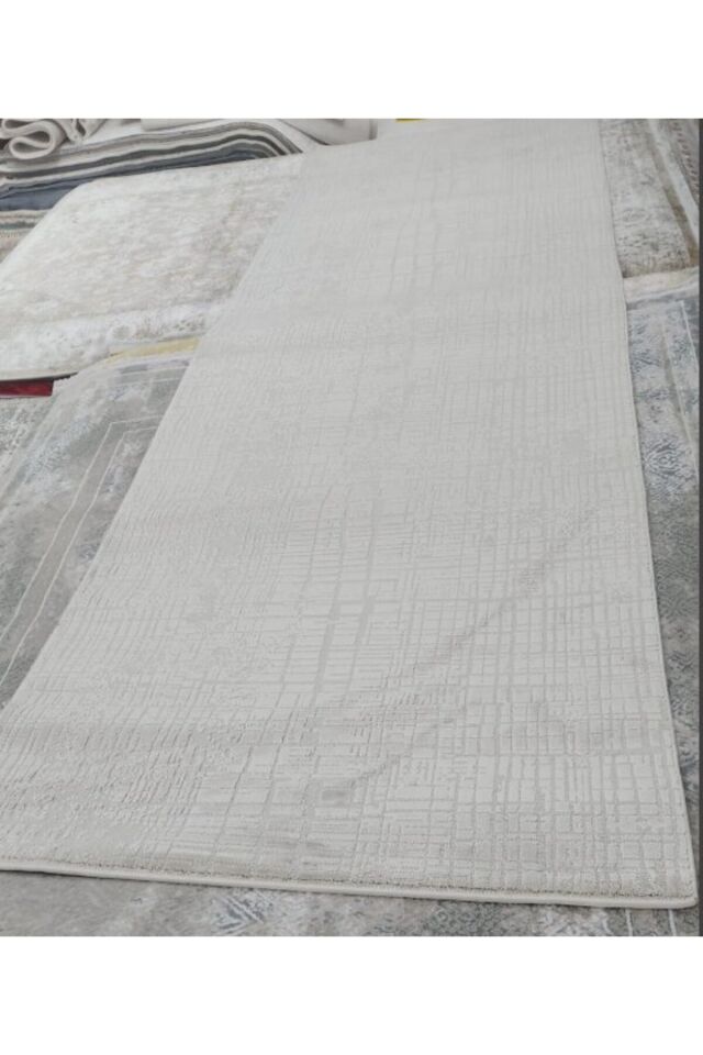 SARAY SIK DOKUMA KALIN AKRİLİK YOLLUK HALI GRİ RENK Gri̇ - 120 X 180