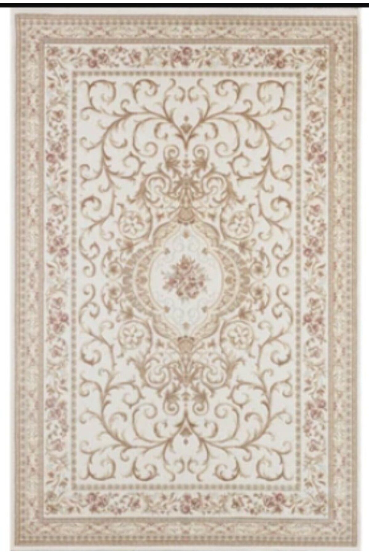 VİZYON YÜKSEK KALİTE KALIN SIK DOKUMA MUHTEŞEM HALI 03 Krem - 150 X 230