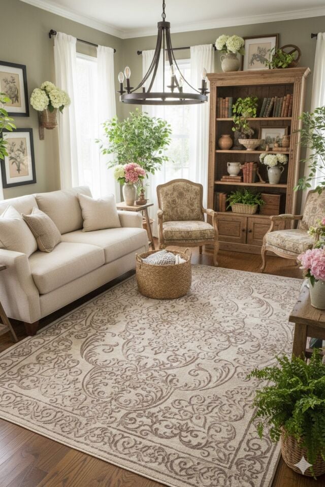 Yün Halı Uşak Saf Yün Mirage Parıltılı Muhteşem Yün Halı Kahve 004 Geleneksel Doku, Yün Halı