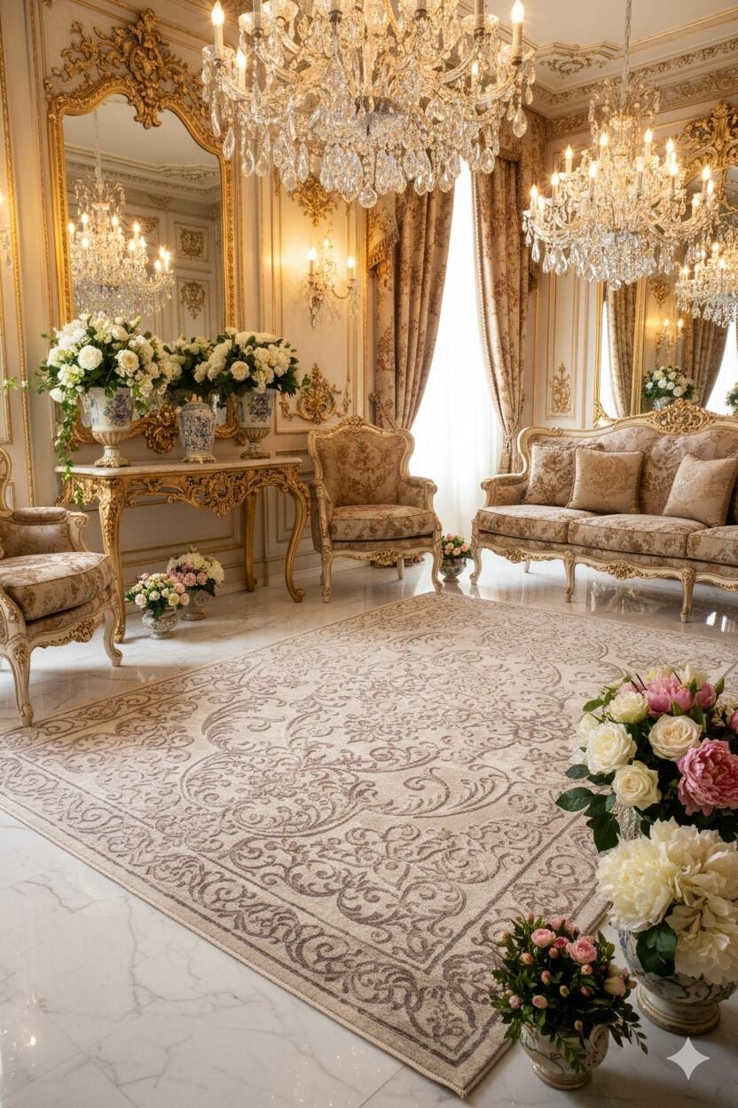 Yün Halı Uşak Saf Yün Mirage Parıltılı Muhteşem Yün Halı Kahve 004 Geleneksel Doku, Yün Halı