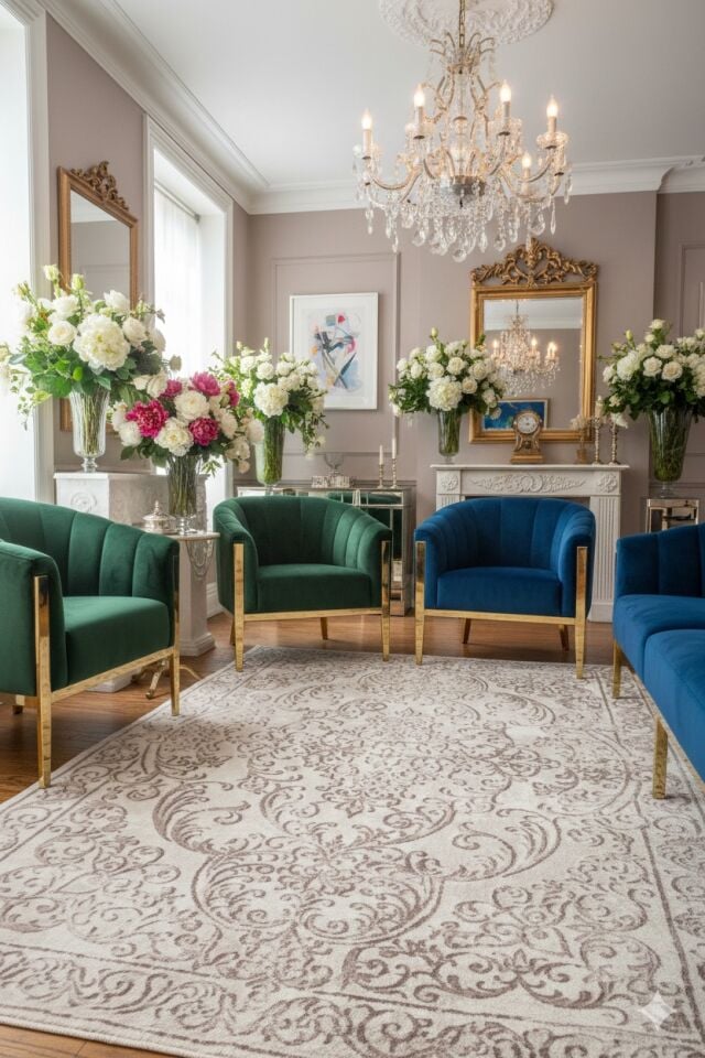 Yün Halı Uşak Saf Yün Mirage Parıltılı Muhteşem Yün Halı Kahve 004 Geleneksel Doku, Yün Halı