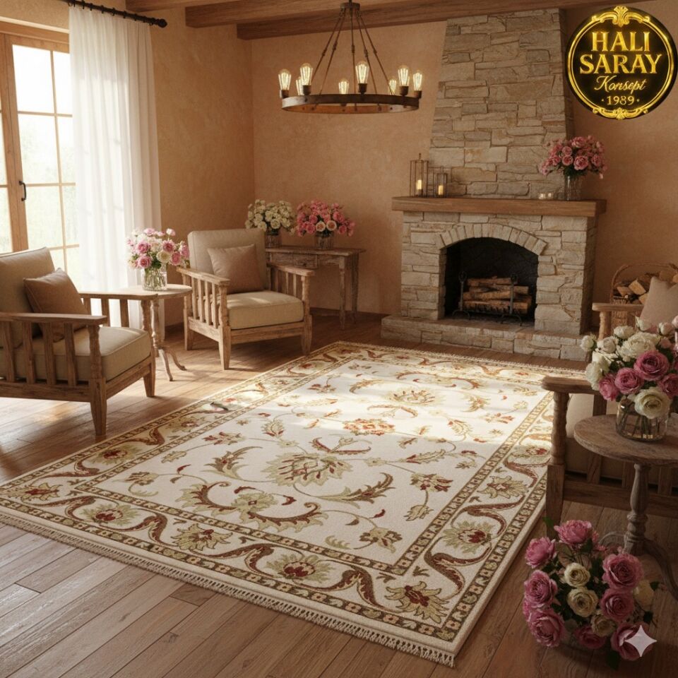 YÜN HALI UŞAK  SAF YÜN  SÜPER HALI KAHVE ANTRASİT 01052