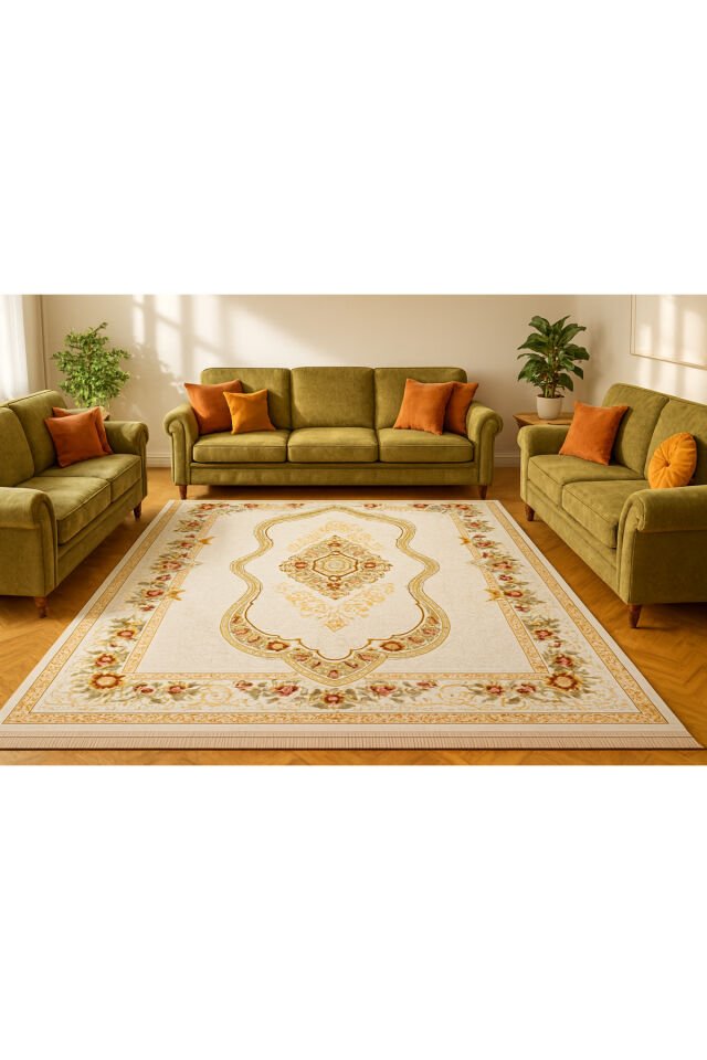 ZİRVE SARAY SIK DOKUMA KALIN AKRİLİK MUHTEŞEM SALON HALISI 6m2