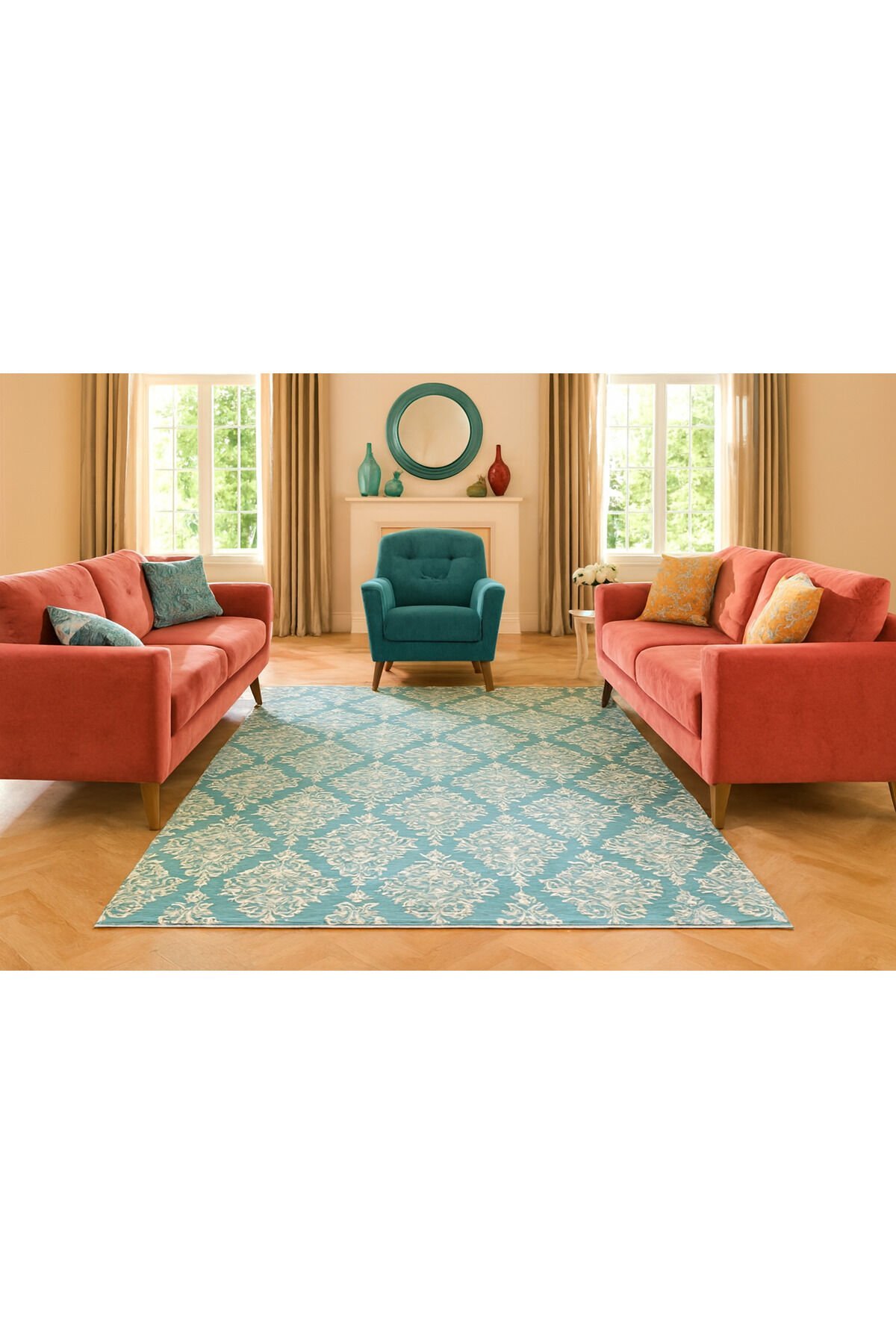 İmge Sık Dokuma Çok Kalın Yüksek Kalite Akrilik Dokuma Halı