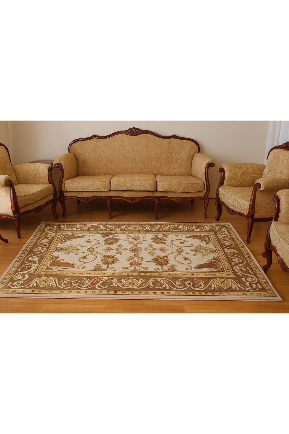 YÜN HALI UŞAK  SAF YÜN  SÜPER HALI KAHVE ANTRASİT 01052