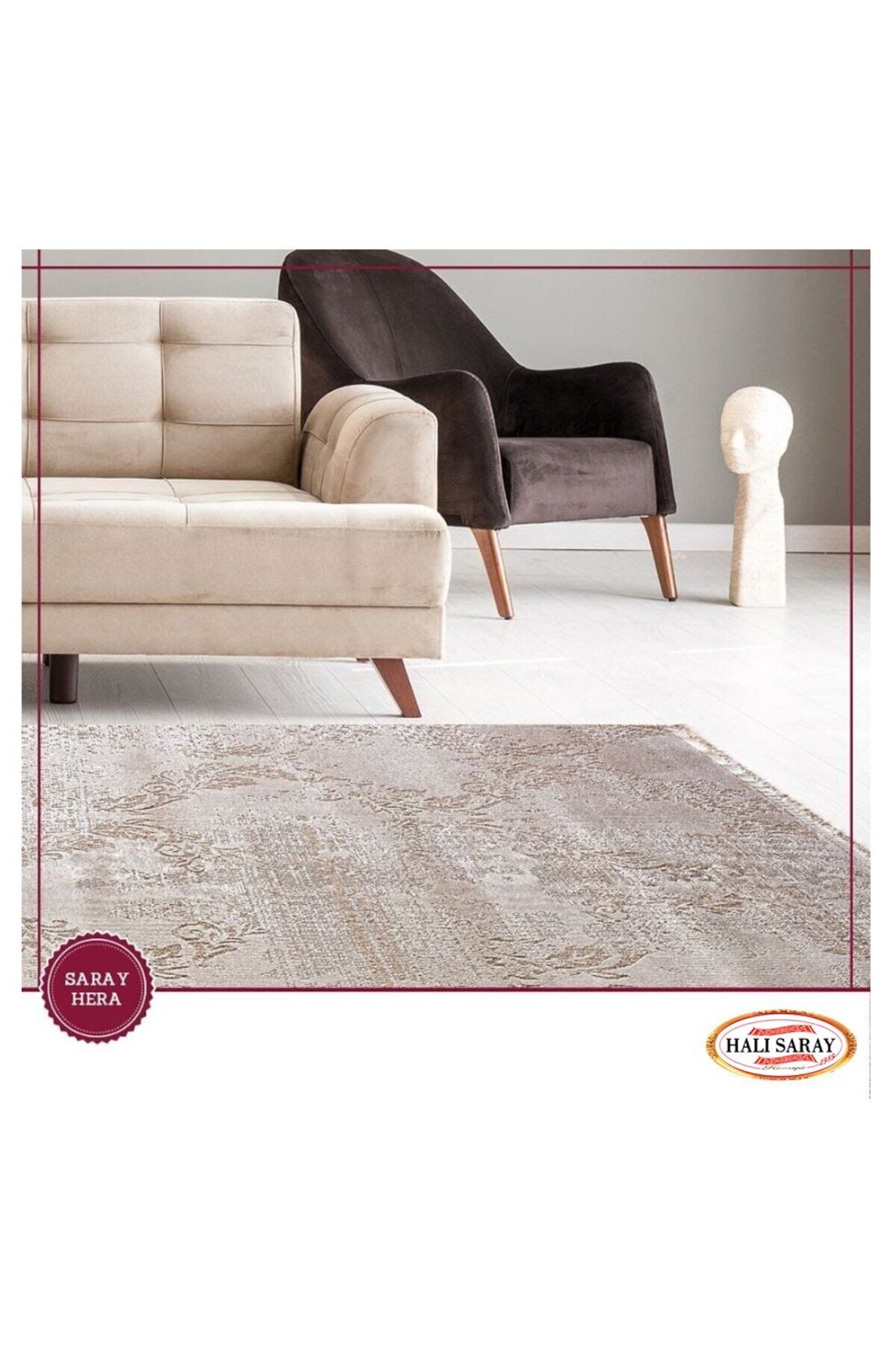 HALI SARAY HERA Kirmizi - 100 X 200