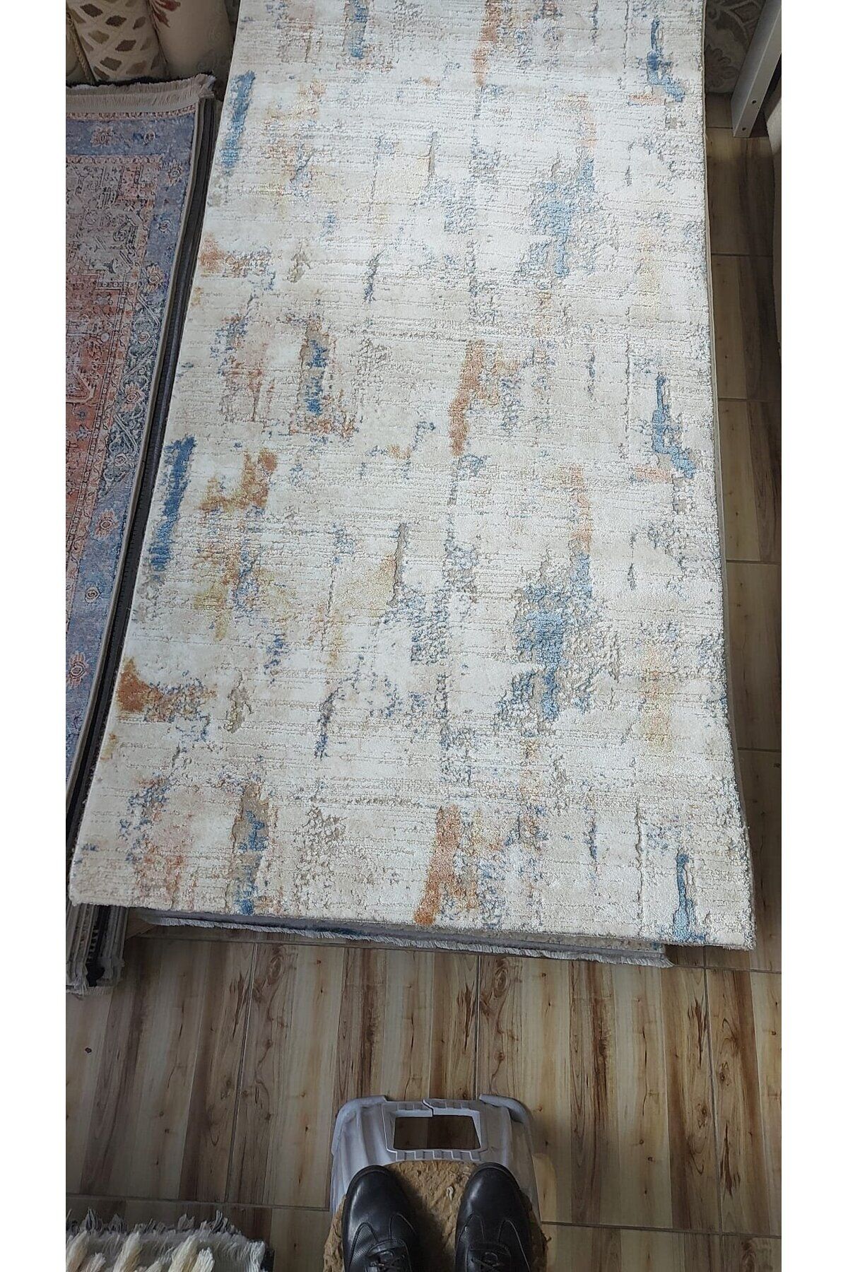 HALI SARAY SIK DOKUMA AKRİLİK KALIN HALI MAVİ 100 x 200