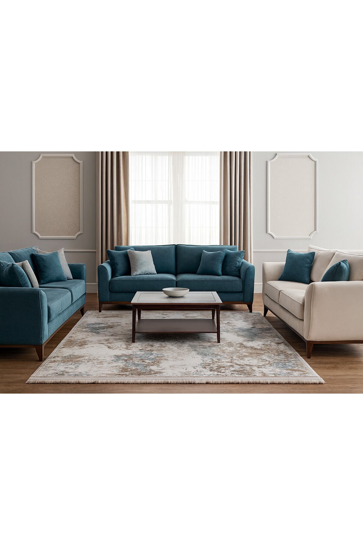 halı saray sık dokuma orta kalınlıkta süper akrilik halı