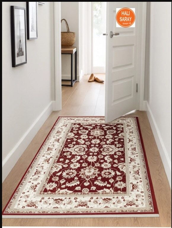 HANEDAN SIK DOKUMA İPEK AKRİLİK PARILTILI TÜY VERMEYEN YÜKSEK KALİTE SALON HALISI ORTA KALINLIKTADI