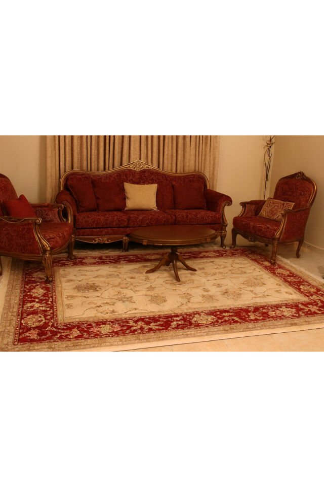 YÜN HALI UŞAK  SAF YÜN  SÜPER HALI Bej - 160 X 230