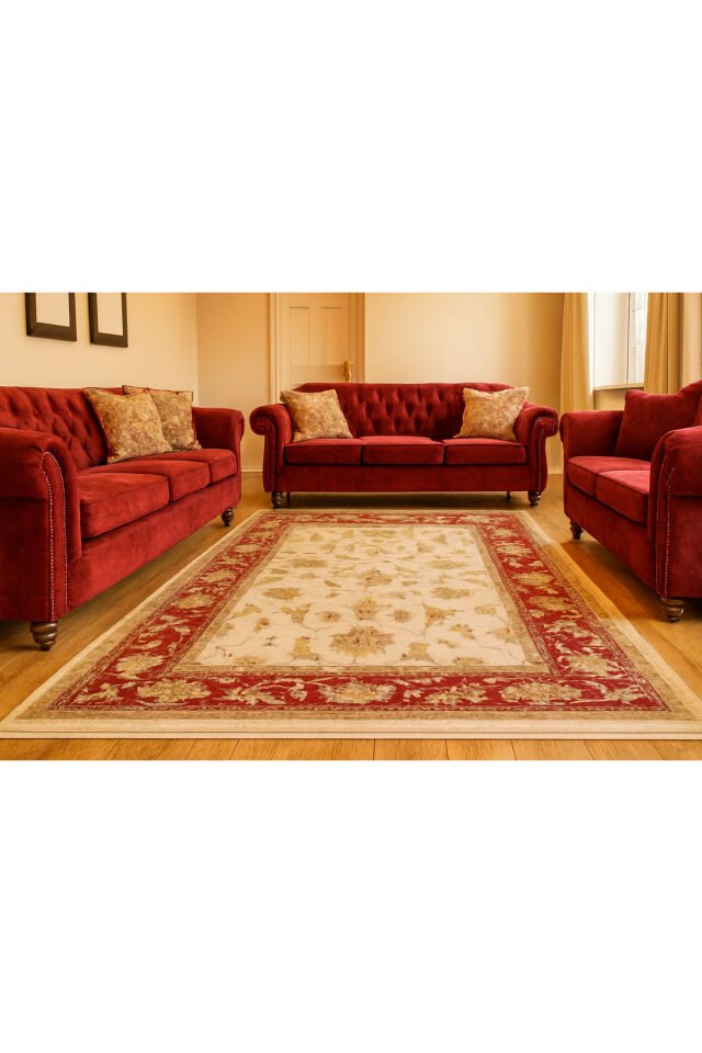 YÜN HALI UŞAK  SAF YÜN  SÜPER HALI Bej - 160 X 230