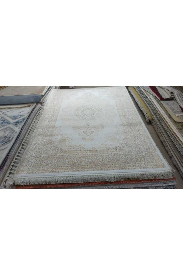 premium ipek bambu sık dokuma parıltılı muhteşem halı