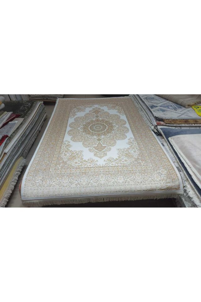 premium ipek bambu sık dokuma parıltılı muhteşem halı