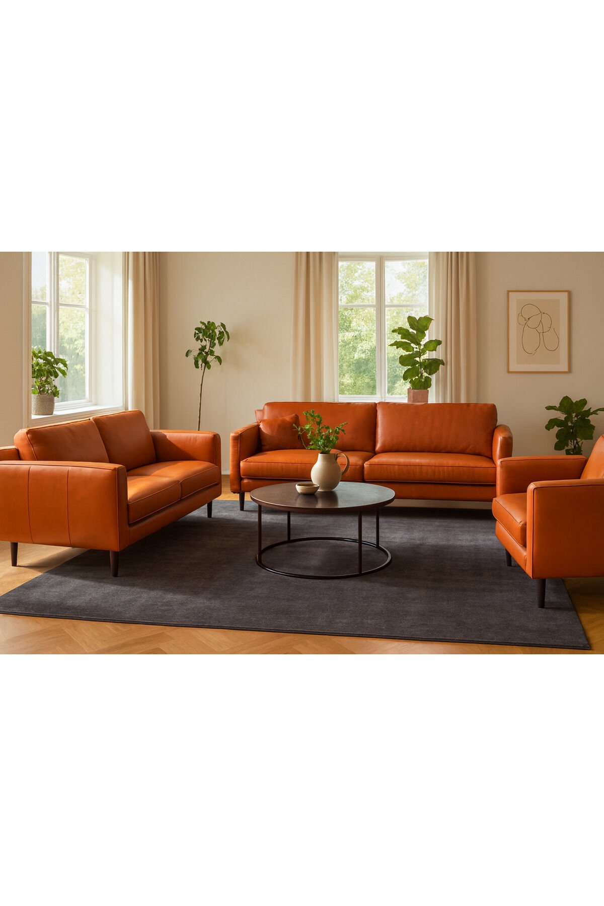 Apex Platin süper  Yüksek Kalite Ipek Bambu Parıltılı Düz Renk Halı Premium Salon Halısı Antrasit - 160 X 230