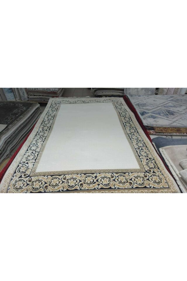 SULTAN İPEK HALI YÜKSEK KALİTE SIK DOKUMA EL EMEĞİDE OLAN İPEK SALON HALISI Lacivert - 200 X 290